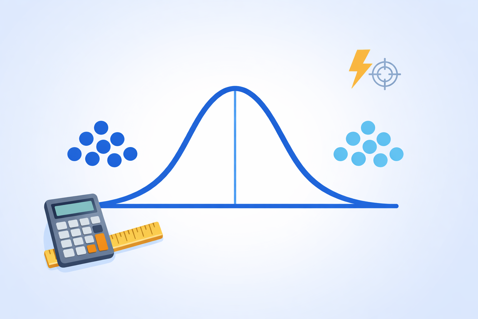 Cálculo de tamaño de muestra con curva normal